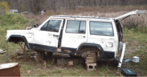 Salvaged Jeep