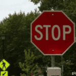 Flashing Stop Sign