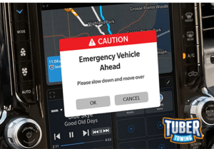 Emergency Vehicle Ahead MAPS Notification