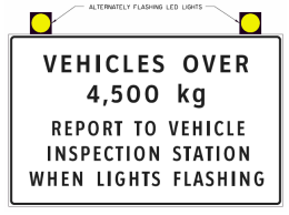 Inspection Station Sign Alberta